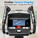 Clear display of the AsVIVA E50 Pro cross trainer with all workout data at a glance