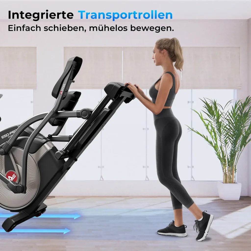 Crosstrainer Smart Stair Pro E50 – Ellipsentrainer Transportrollen