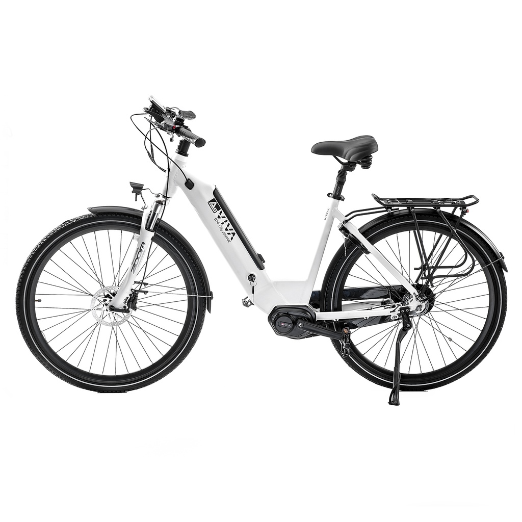 City E-Bike Stadtfalter B14 – 28-inch – White - Product view