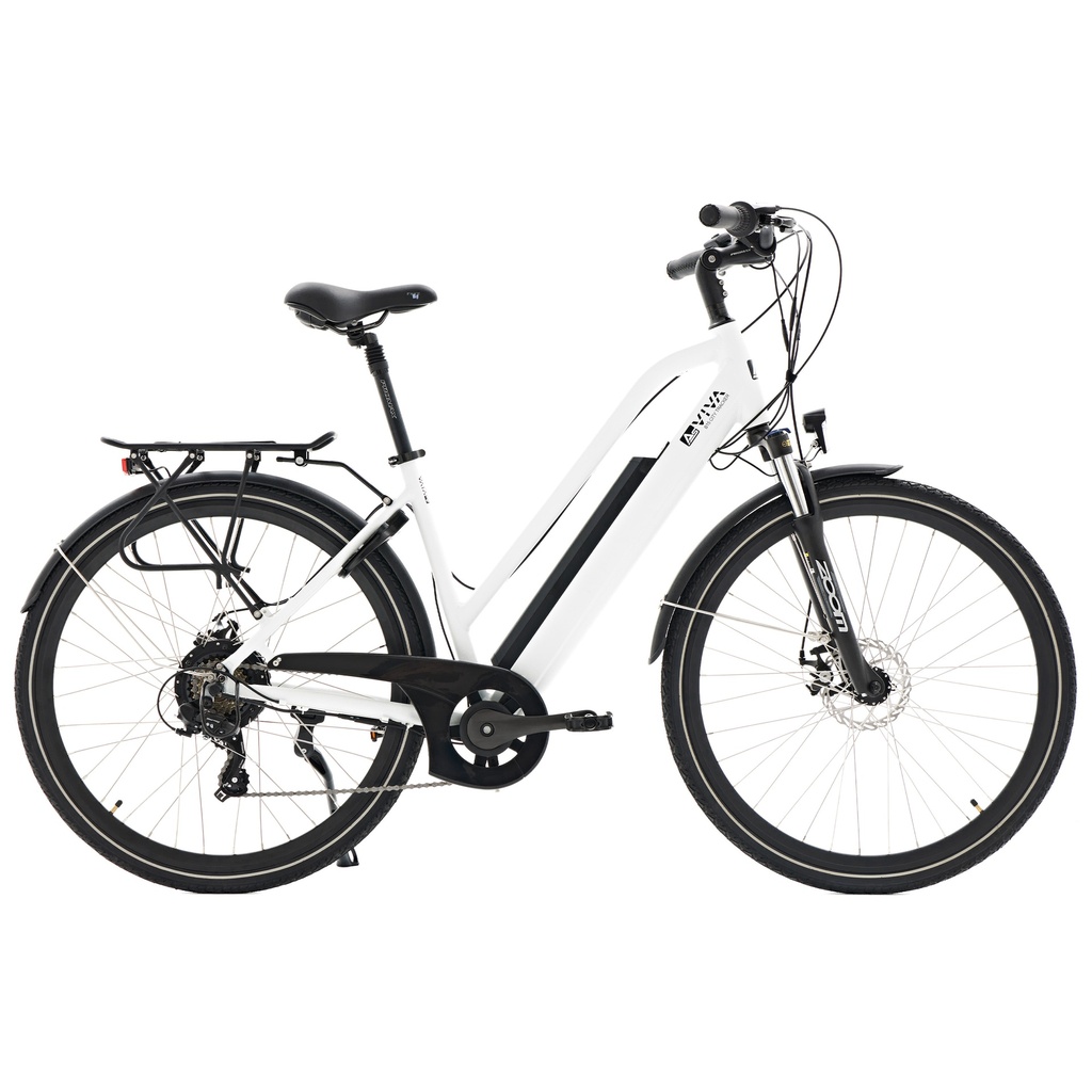 City E-Bike B15 – 28 inch – Gray/White (NEW, Gray / Brown)